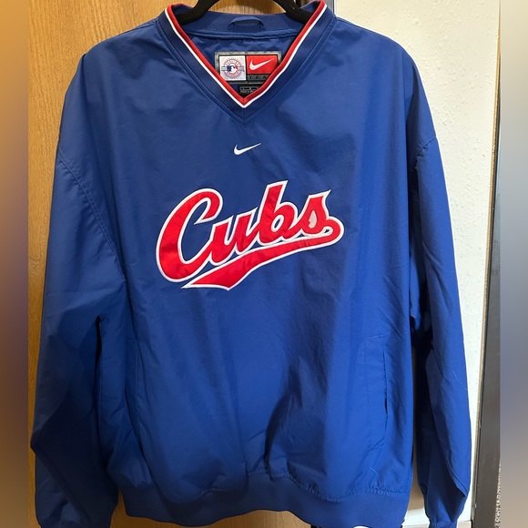 Nike Other - Chicago Cubs Nike Center Swoosh Windbreaker Pullover